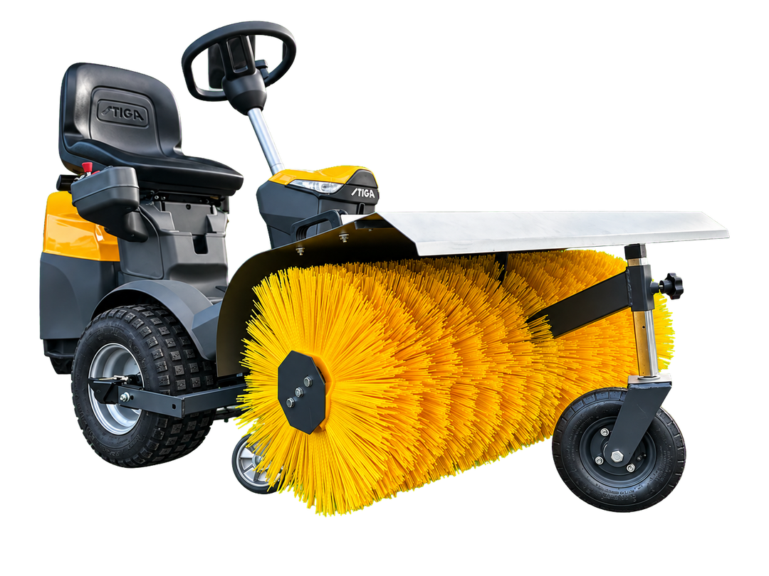 Stiga Frontmäher Park 500 WX – Allrad-Aufsitzmäher mit Kehrmaschine, 586 cm³,
