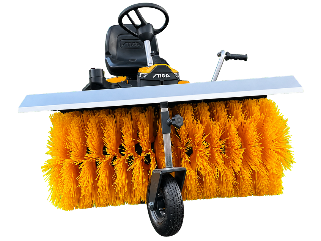 Stiga Frontmäher Park 500 WX – Allrad-Aufsitzmäher mit Kehrmaschine, 586 cm³,